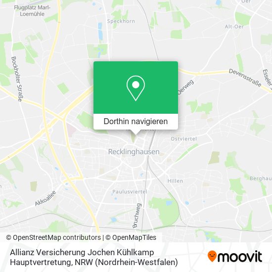 Allianz Versicherung Jochen Kühlkamp Hauptvertretung Karte