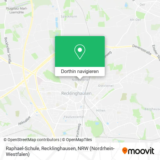 Raphael-Schule, Recklinghausen Karte