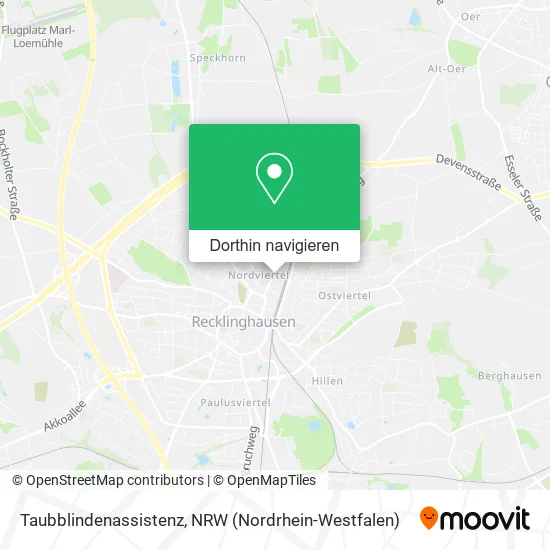 Taubblindenassistenz Karte