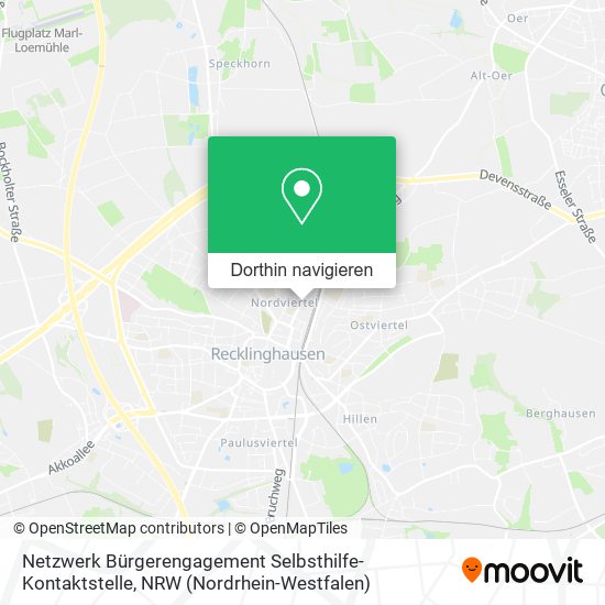 Netzwerk Bürgerengagement Selbsthilfe-Kontaktstelle Karte