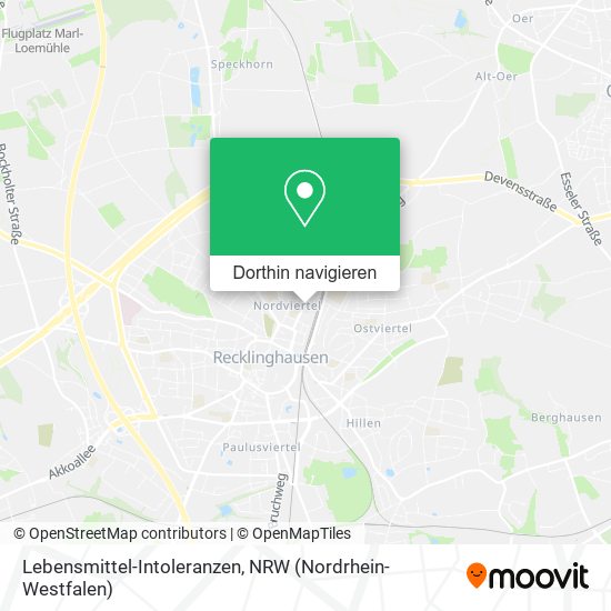 Lebensmittel-Intoleranzen Karte