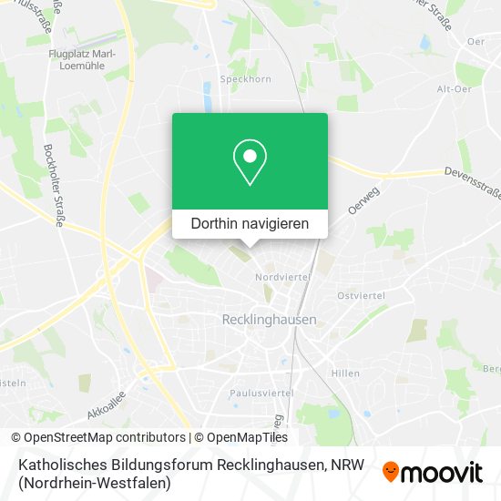 Katholisches Bildungsforum Recklinghausen Karte