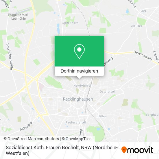 Sozialdienst Kath. Frauen Bocholt Karte