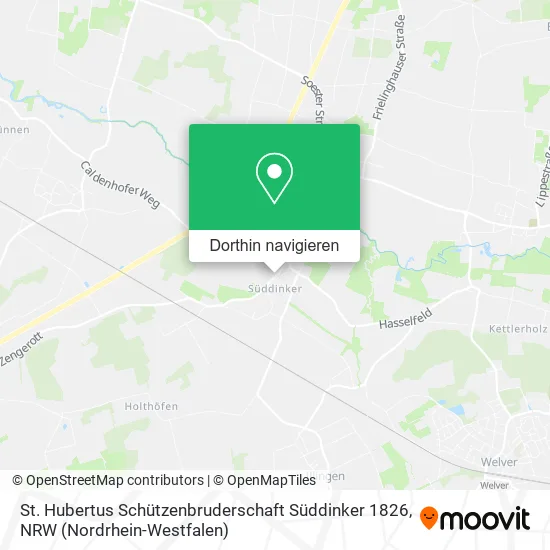 St. Hubertus Schützenbruderschaft Süddinker 1826 Karte
