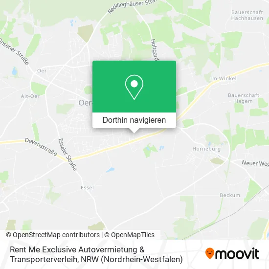 Rent Me Exclusive Autovermietung & Transporterverleih Karte