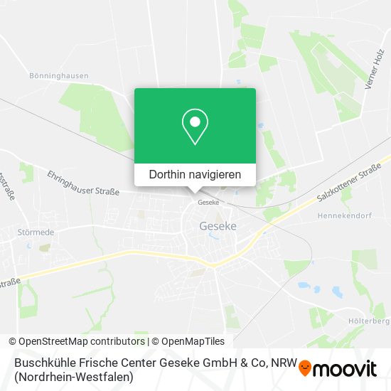 Buschkühle Frische Center Geseke GmbH & Co Karte