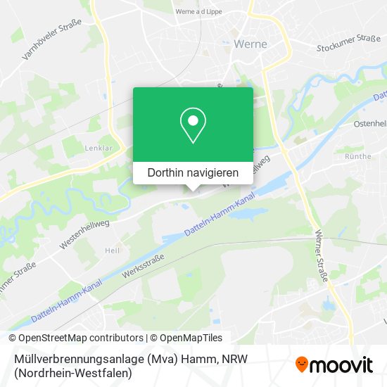 Müllverbrennungsanlage (Mva) Hamm Karte