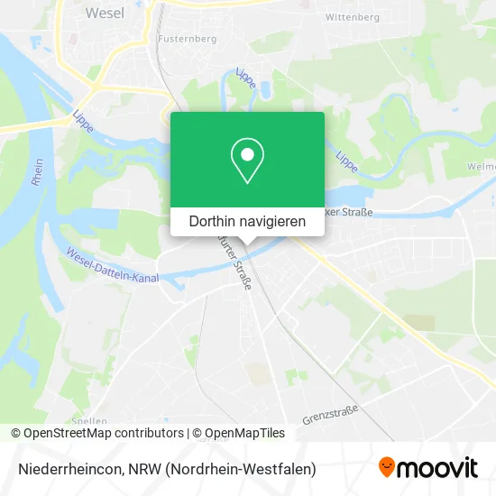 Niederrheincon Karte