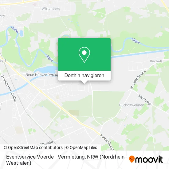 Eventservice Voerde - Vermietung Karte