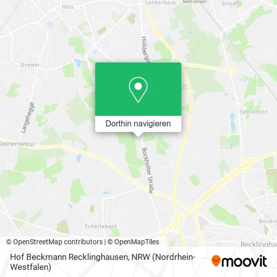 Hof Beckmann Recklinghausen Karte