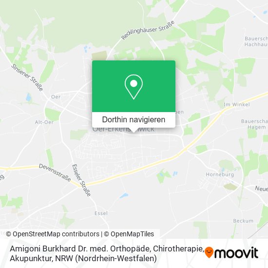 Amigoni Burkhard Dr. med. Orthopäde, Chirotherapie, Akupunktur Karte