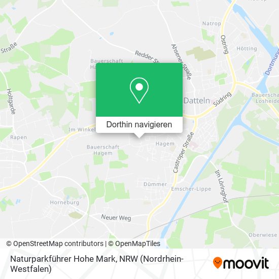 Naturparkführer Hohe Mark Karte