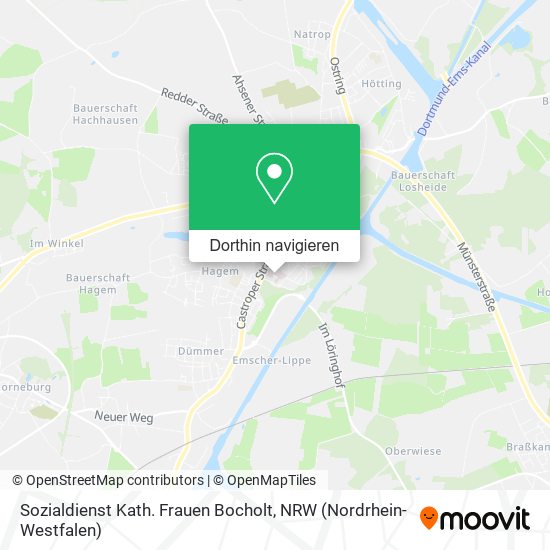 Sozialdienst Kath. Frauen Bocholt Karte