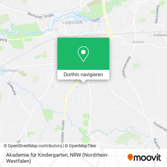 Akademie für Kindergarten Karte