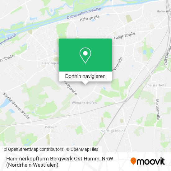 Hammerkopfturm Bergwerk Ost Hamm Karte