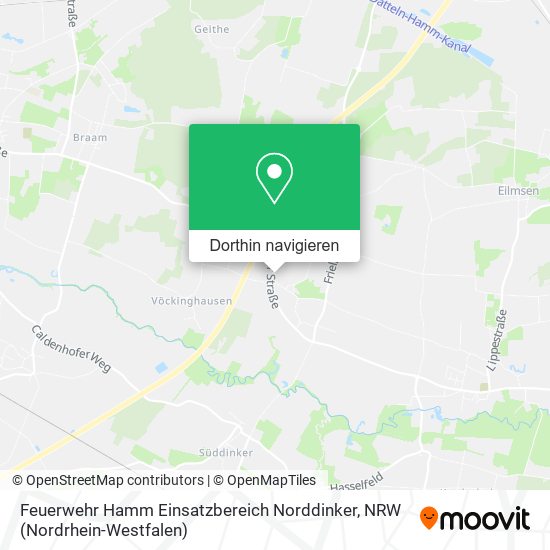 Feuerwehr Hamm Einsatzbereich Norddinker Karte