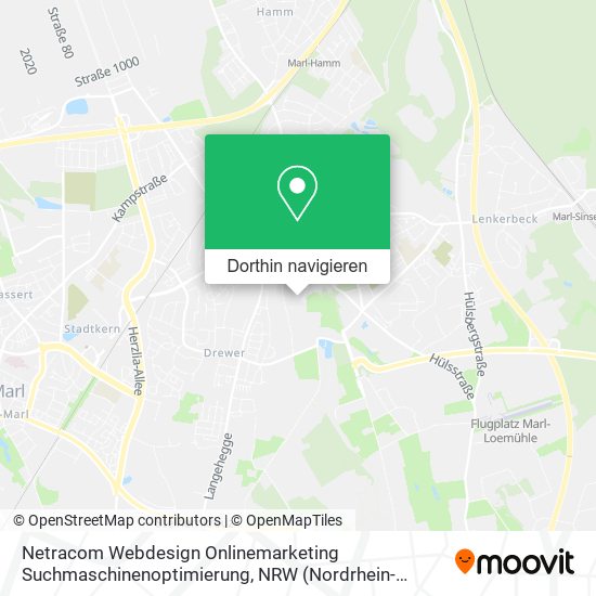 Netracom Webdesign Onlinemarketing Suchmaschinenoptimierung Karte