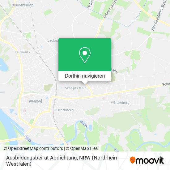 Ausbildungsbeirat Abdichtung Karte
