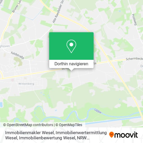 Immobilienmakler Wesel, Immobilienwertermittlung Wesel, Immobilienbewertung Wesel Karte