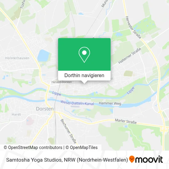 Samtosha Yoga Studios Karte