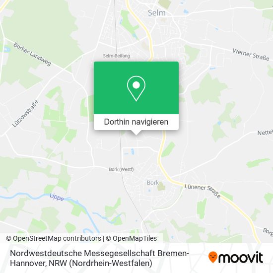 Nordwestdeutsche Messegesellschaft Bremen-Hannover Karte