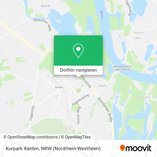 Kurpark Xanten Karte