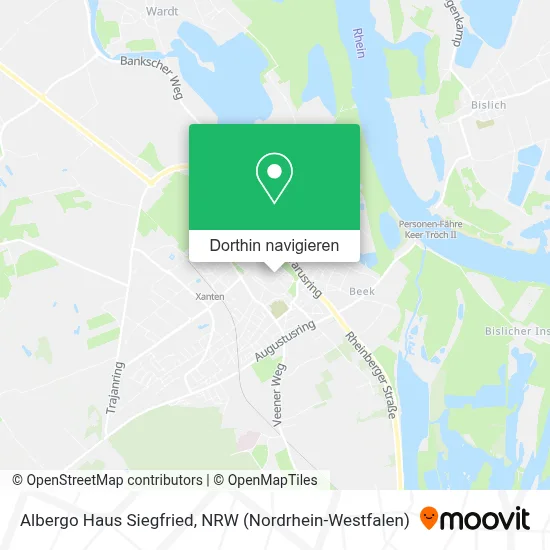 Albergo Haus Siegfried Karte