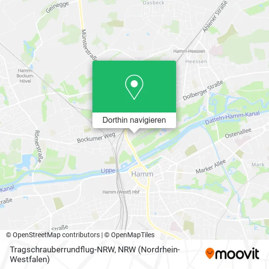 Tragschrauberrundflug-NRW Karte