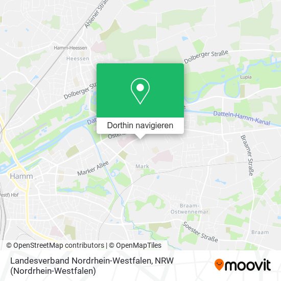 Landesverband Nordrhein-Westfalen Karte