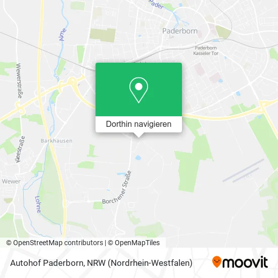 Autohof Paderborn Karte