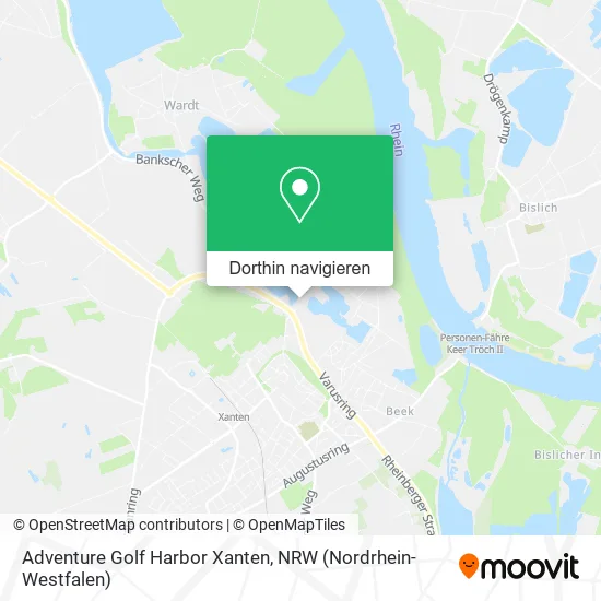 Adventure Golf Harbor Xanten Karte