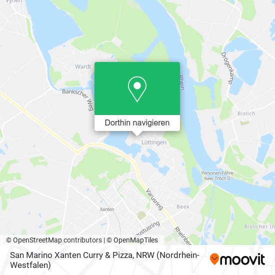 San Marino Xanten Curry & Pizza Karte