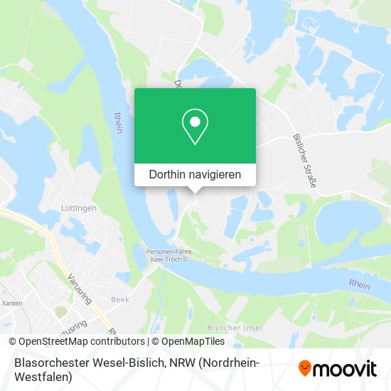 Blasorchester Wesel-Bislich Karte