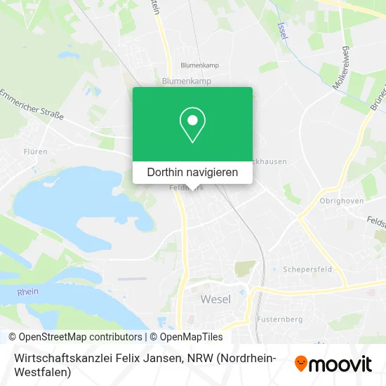 Wirtschaftskanzlei Felix Jansen Karte