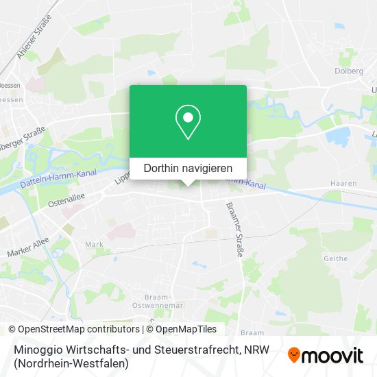 Minoggio Wirtschafts- und Steuerstrafrecht Karte