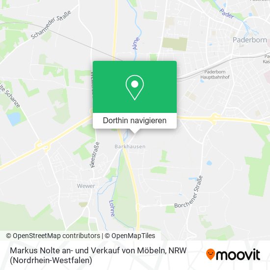 Markus Nolte an- und Verkauf von Möbeln Karte