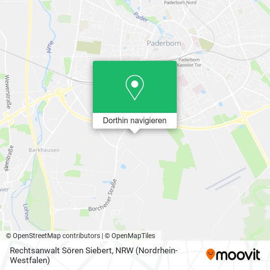 Rechtsanwalt Sören Siebert Karte