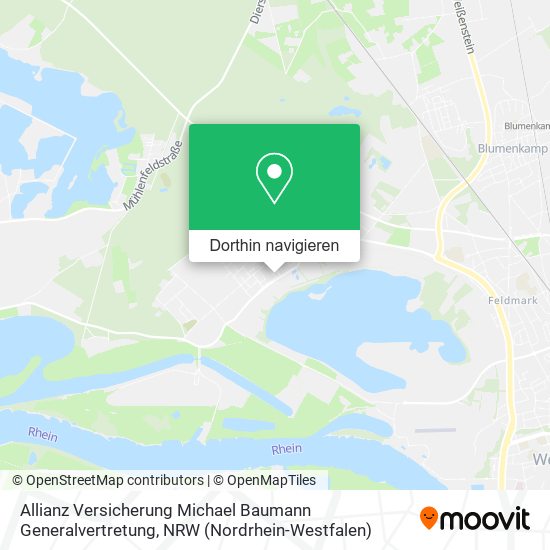 Allianz Versicherung Michael Baumann Generalvertretung Karte