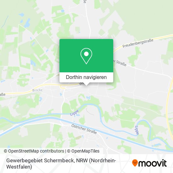 Gewerbegebiet Schermbeck Karte