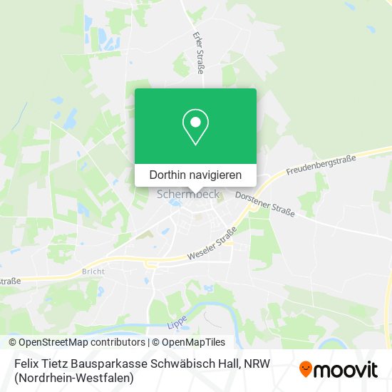 Felix Tietz Bausparkasse Schwäbisch Hall Karte