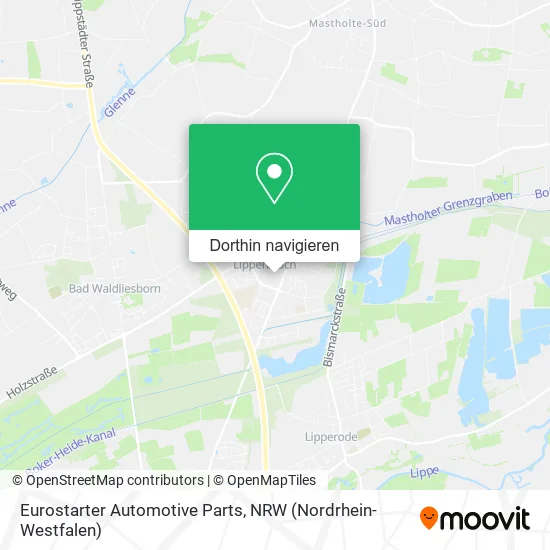 Eurostarter Automotive Parts Karte