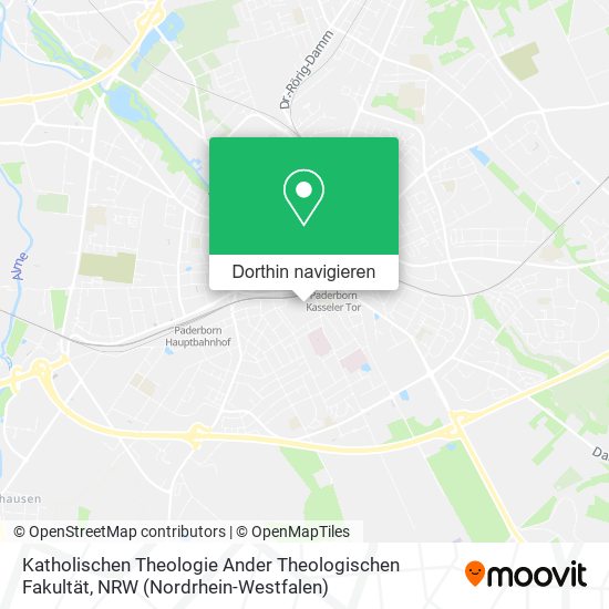 Katholischen Theologie Ander Theologischen Fakultät Karte