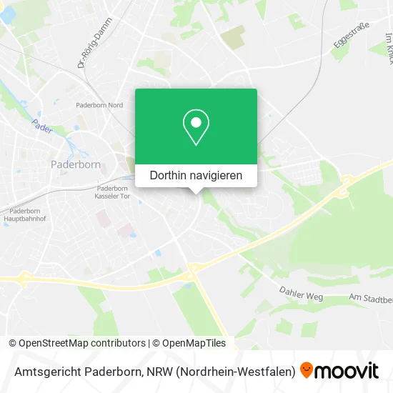 Amtsgericht Paderborn Karte