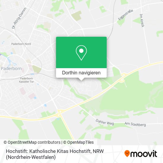 Hochstift: Katholische Kitas Hochstift Karte