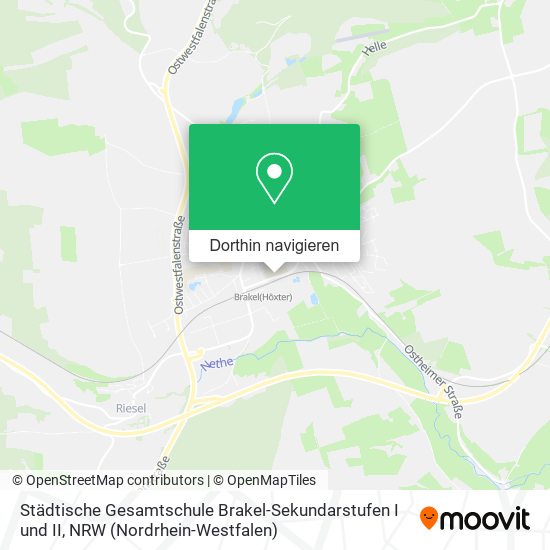 Städtische Gesamtschule Brakel-Sekundarstufen I und II Karte
