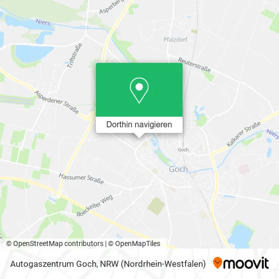 Autogaszentrum Goch Karte