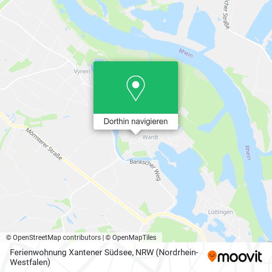 Ferienwohnung Xantener Südsee Karte