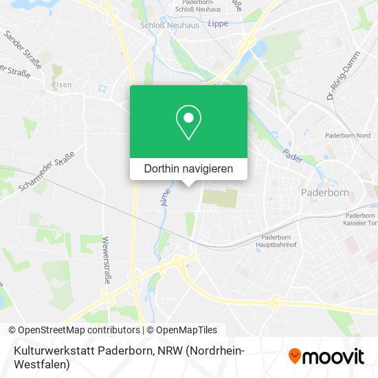 Kulturwerkstatt Paderborn Karte