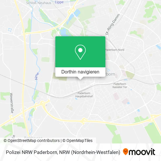 Polizei NRW Paderborn Karte