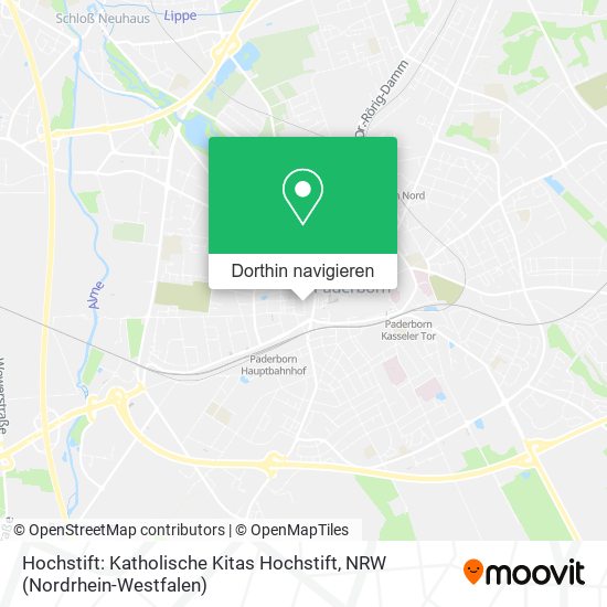 Hochstift: Katholische Kitas Hochstift Karte